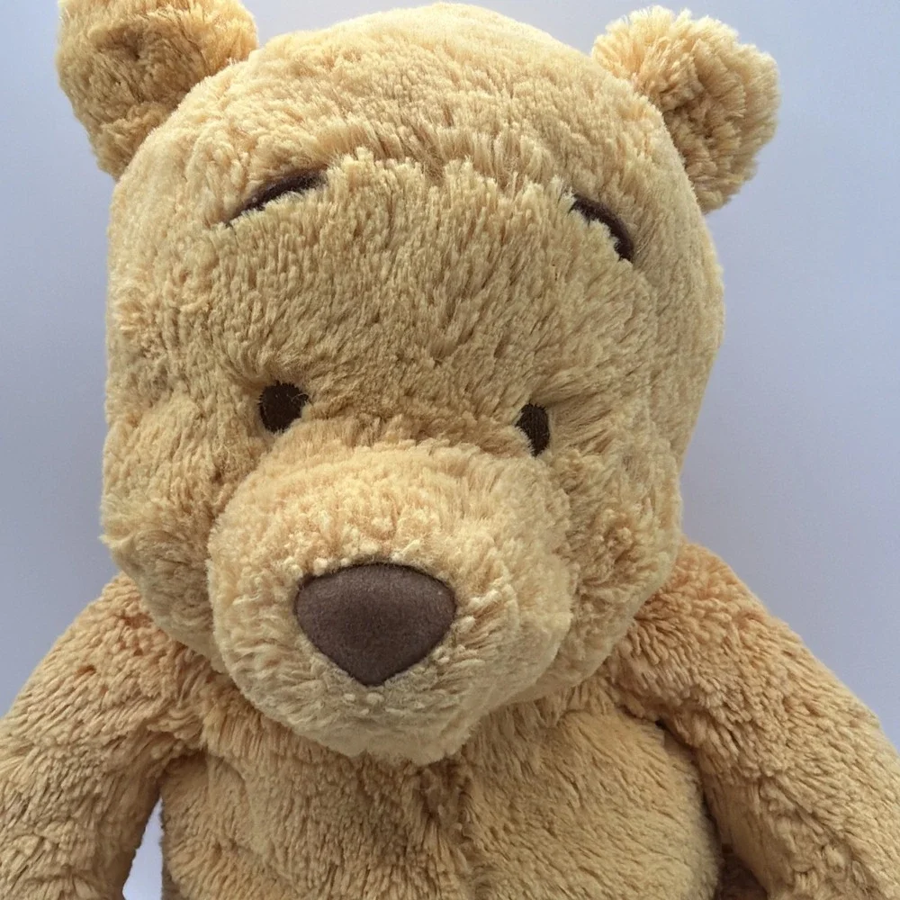 Disney Winnie The Pooh Plush Rattle Bear Weighted Heavy Soft‎ Stuffed Toy 13inch
